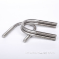 Harga grosir stainless steel bending u-bolt
